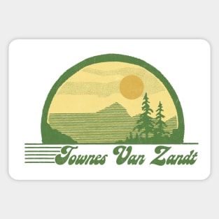 Townes Van Zandt / Retro Style Country Fan Design Sticker